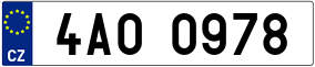 Trailer License Plate